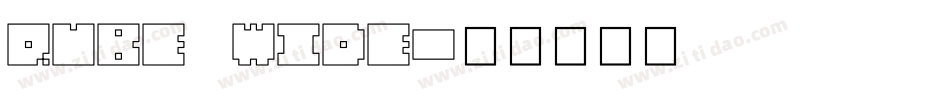 QUBE WIDE字体转换